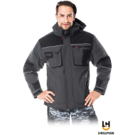 KURTKA ROBOCZA LEBER-HOLMANN LH-STORM OCIEPLANA SOFTSHELLOWA SZARO-CZARNA