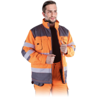 KURTKA ROBOCZA LEBER-HOLLMAN FORMEN LH-FMNWX-J OCIEPLANA POMARAŃCZOWO-STALOWO-CZARNA KURTKA ROBOCZA LEBER-HOLLMAN FORMEN LH-FMNWX-J OCIEPLANA POMARAŃCZOWO-STALOWO-CZARNA