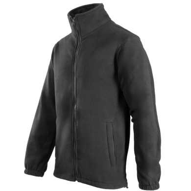 BLUZA POLAROWA POLSTAR BENEFIT FOGG, POLIESTER 320G, ZAPINANY NA ZAMEK, CZARNA