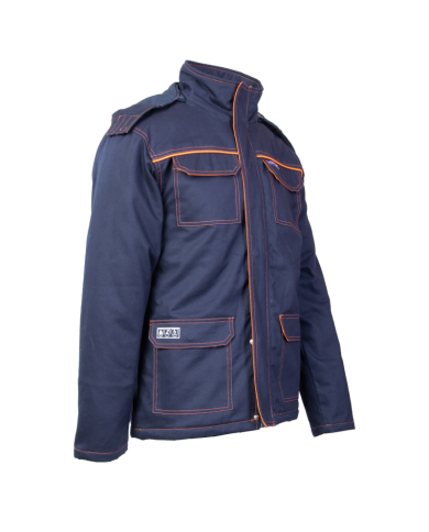 KURTKA ZIMOWA POLSTAR PROFFLAM ANTISTATIC PROF4, Z KAPTUREM, ANTYSTATYCZNA, DLA SPAWACZY, GRANATOWA