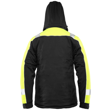 KURTKA SOFTSHELL OCIEPLANA POLSTAR SEVEN KINGS RIVALL, Z KAPTUREM, CZARNO ŻÓŁTA