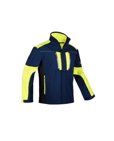 KURTKA ROBOCZA PROCERA ETHOS SOFTSHELL ODPORNA NA WIATR GRANATOWO-ŻÓŁTA KURTKA ROBOCZA PROCERA ETHOS SOFTSHELL ODPORNA NA WIATR GRANATOWO-ŻÓŁTA