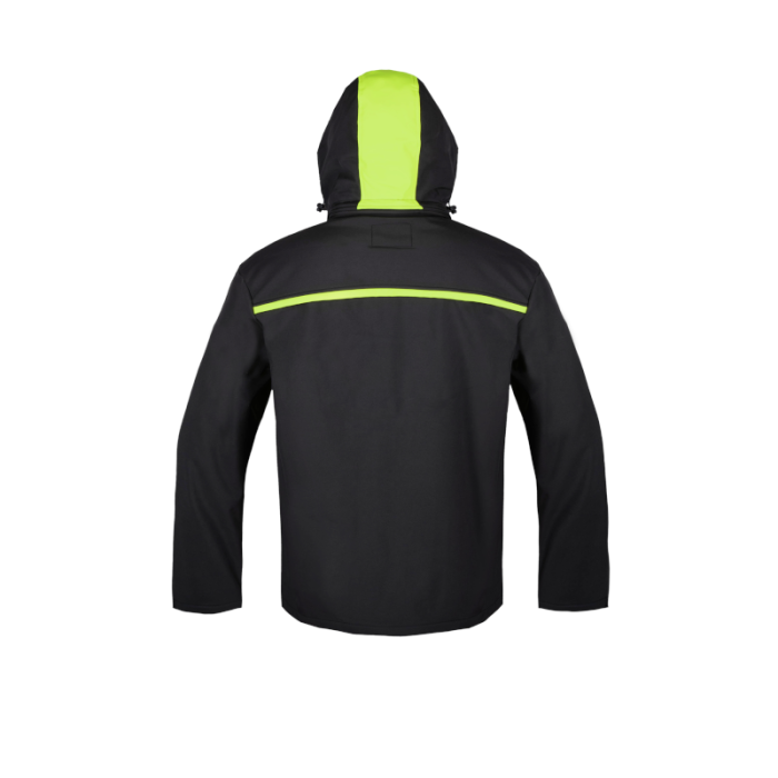KURTKA ROBOCZA PROCERA SONIC SOFTSHELL PRZECIWWIATROWA Z KAPTUREM CZARNO-ŻÓŁTA