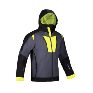 KURTKA ROBOCZA PROCERA NAVIGATOR SOFTSHELL Z KAPTUREM OCHRONNA SZARO-CZARNO-ŻÓŁTA