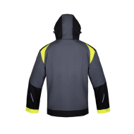 KURTKA ROBOCZA PROCERA NAVIGATOR SOFTSHELL Z KAPTUREM OCHRONNA SZARO-CZARNO-ŻÓŁTA