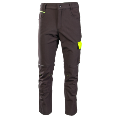 SPODNIE SOFTSHELLOWE POLSTAR SEVEN KINGS RIVAL, OCIEPLANE, WODOODPORNE, CZARNO ŻÓŁTE