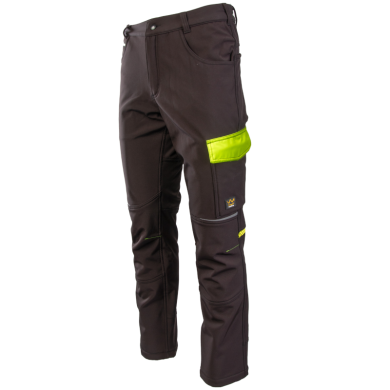 SPODNIE SOFTSHELLOWE POLSTAR SEVEN KINGS RIVAL, OCIEPLANE, WODOODPORNE, CZARNO ŻÓŁTE