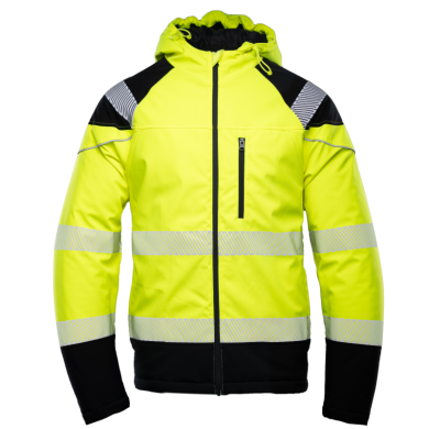 KURTKA SOFTSHELL OCIEPLANA POLSTAR SEVEN KINGS FLASH HIVI SKF007, Z KAPTUREM, WODOODPORNA, ŻÓŁTA