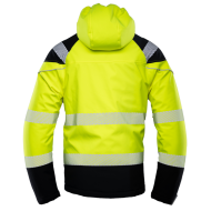 KURTKA SOFTSHELL OCIEPLANA POLSTAR SEVEN KINGS FLASH HIVI SKF007, Z KAPTUREM, WODOODPORNA, ŻÓŁTA