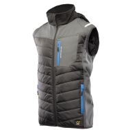 KAMIZELKA, BEZRĘKAWNIK SOFTSHELLOWY POLSTAR SEVEN KINGS TOPAZ, Z KAPTUREM, STALOWY