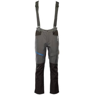 SPODNIE ROBOCZE POLSTAR SEVEN_KINGS TOPAZ O8SS OGRODNICZKI SOFTSHELL OCIEPLANE STALOWE