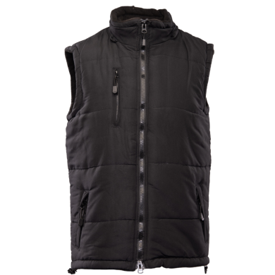 KAMIZELKA OCIEPLANA POLSTAR BENEFIT COLINO, Z KAPTUREM, CZARNA