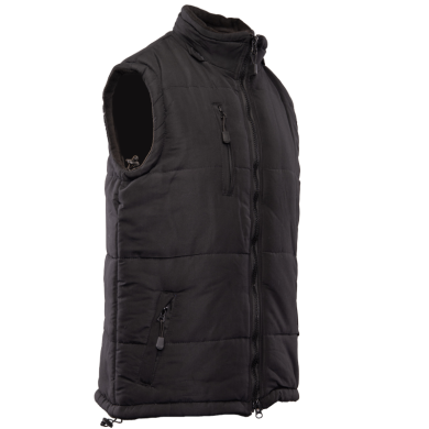 KAMIZELKA OCIEPLANA POLSTAR BENEFIT COLINO, Z KAPTUREM, CZARNA