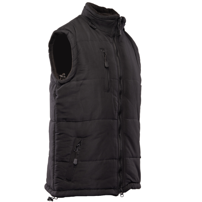 KAMIZELKA OCIEPLANA POLSTAR BENEFIT COLINO, Z KAPTUREM, CZARNA