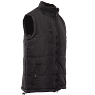 KAMIZELKA OCIEPLANA POLSTAR BENEFIT COLINO, Z KAPTUREM, CZARNA