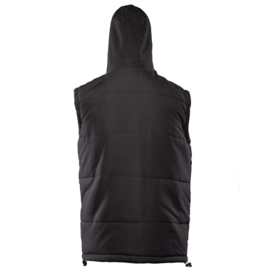 KAMIZELKA OCIEPLANA POLSTAR BENEFIT COLINO, Z KAPTUREM, CZARNA