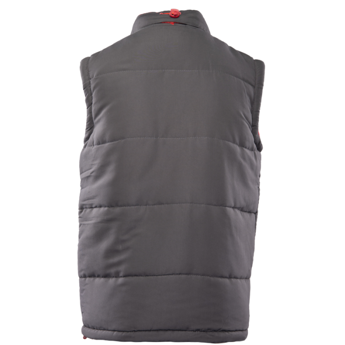 KAMIZELKA OCIEPLANA POLSTAR BENEFIT COLINO, Z KAPTUREM, STALOWO CZERWONA