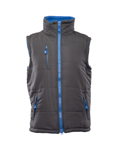 KAMIZELKA OCIEPLANA POLSTAR BENEFIT COLINO, Z KAPTUREM, STALOWO NIEBIESKA