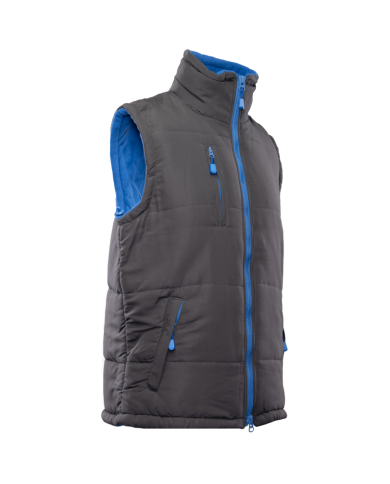 KAMIZELKA OCIEPLANA POLSTAR BENEFIT COLINO, Z KAPTUREM, STALOWO NIEBIESKA