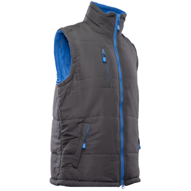 KAMIZELKA OCIEPLANA POLSTAR BENEFIT COLINO, Z KAPTUREM, STALOWO NIEBIESKA