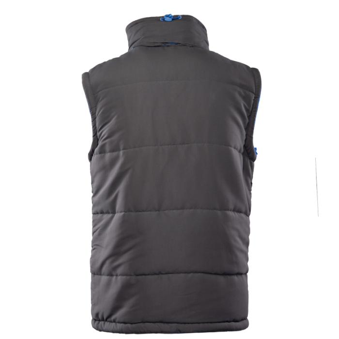 KAMIZELKA OCIEPLANA POLSTAR BENEFIT COLINO, Z KAPTUREM, STALOWO NIEBIESKA