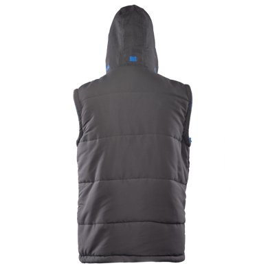 KAMIZELKA OCIEPLANA POLSTAR BENEFIT COLINO, Z KAPTUREM, STALOWO NIEBIESKA