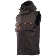 KAMIZELKA OCIEPLANA POLSTAR BRIXTON SPARK, BAWEŁNIANA, Z KAPTUREM, GRANATOWA