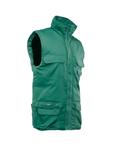 KAMIZELKA OCIEPLANA POLSTAR BENEFIT BRASS, 7 KIESZENIOWA, ZIELONA