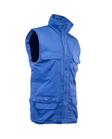 KAMIZELKA OCIEPLANA POLSTAR BENEFIT BRASS, 7 KIESZENIOWA, NIEBIESKA