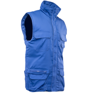 KAMIZELKA OCIEPLANA POLSTAR BENEFIT BRASS, 7 KIESZENIOWA, NIEBIESKA