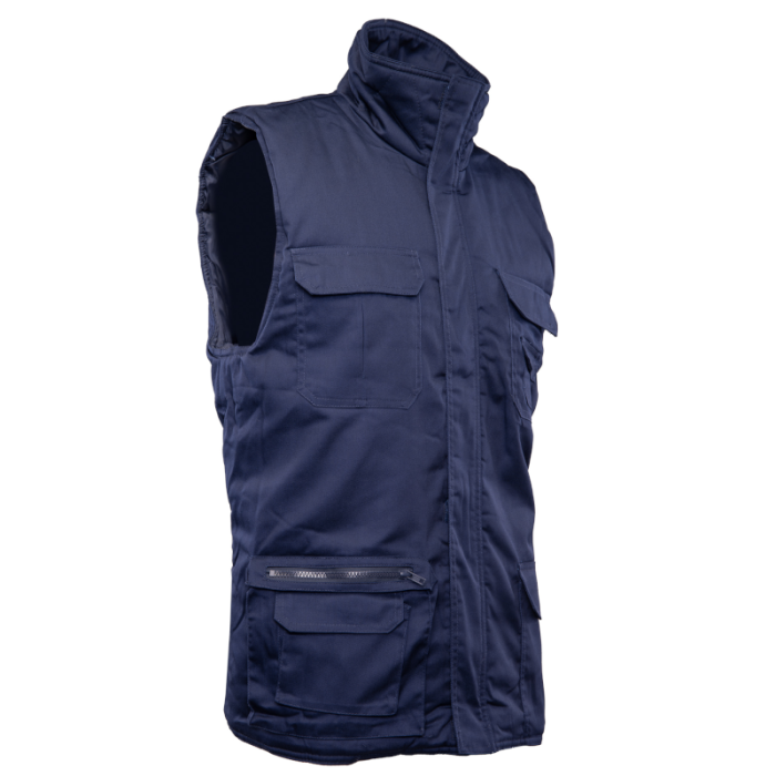 KAMIZELKA OCIEPLANA POLSTAR BENEFIT BRASS, 7 KIESZENIOWA, GRANATOWA