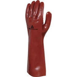 RĘKAWICE CHEMICZNE DELTA PLUS – PVC, WKŁAD BAWEŁNIANY, DŁUGIE 40 CM