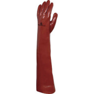 RĘKAWICE OCHRONNE DELTA PLUS – PVC NA WKŁADZIE BAWEŁNIANYM, DŁUGOŚĆ 30 CM