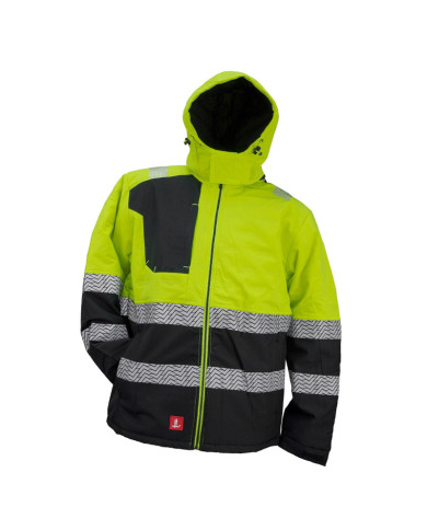 KURTKA ROBOCZA URGENT 978 OCIEPLANA Z ODPINANYM KAPTUREM CZARNO-ŻÓŁTA KURTKA ROBOCZA URGENT 978 OCIEPLANA Z ODPINANYM KAPTUREM CZARNO-ŻÓŁTA