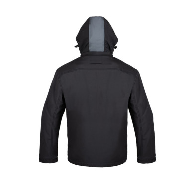 KURTKA ROBOCZA PROCERA VOYAGER SOFTSHELL Z KAPTUREM OCHRONNA CZARNO-SZARA KURTKA ROBOCZA PROCERA VOYAGER SOFTSHELL Z KAPTUREM OCHRONNA CZARNO-SZARA