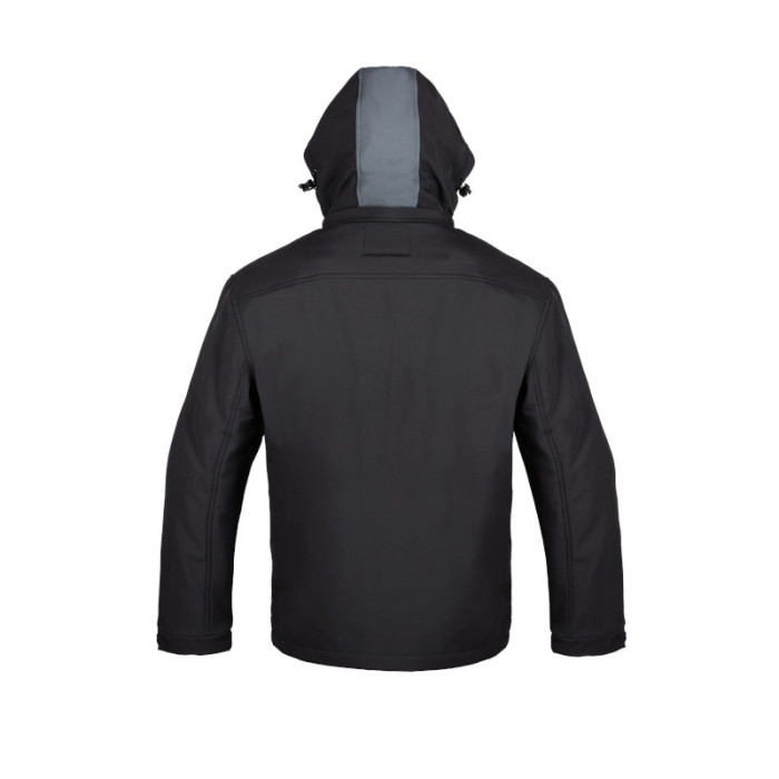 KURTKA ROBOCZA PROCERA VOYAGER SOFTSHELL Z KAPTUREM OCHRONNA CZARNO-SZARA KURTKA ROBOCZA PROCERA VOYAGER SOFTSHELL Z KAPTUREM OCHRONNA CZARNO-SZARA