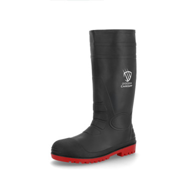 KALOSZE ROBOCZE PROCERA CARDIFF O4 SR FO ANTYPOŚLIZGOWE ANTYELEKTROSTATYCZNE Z PCV CZARNE