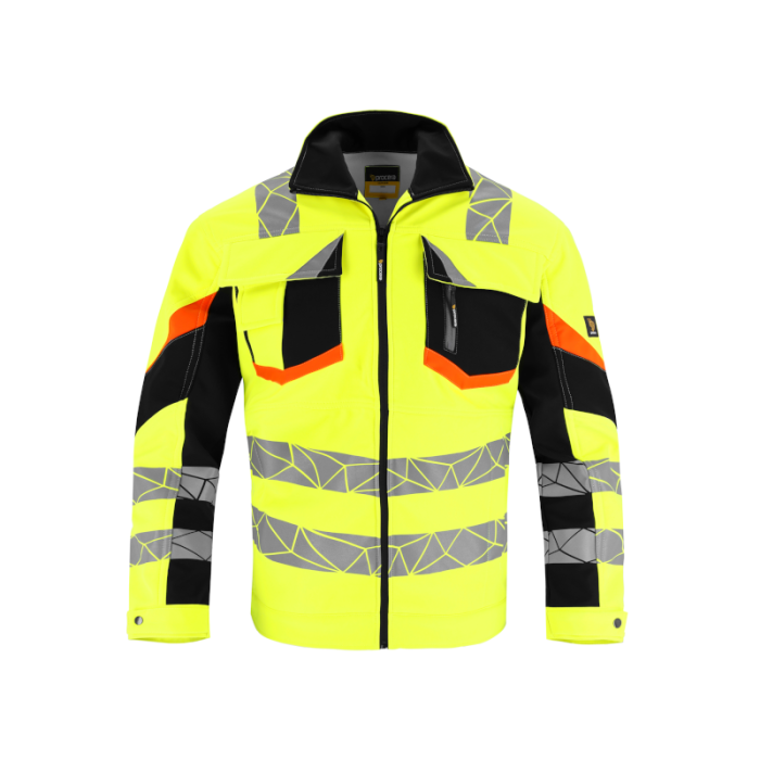 KURTKA ROBOCZA PROCERA ATRAL SOFTSHELL DOBRA WIDOCZNOŚĆ ŻÓŁTO-CZARNA KURTKA ROBOCZA PROCERA ATRAL SOFTSHELL DOBRA WIDOCZNOŚĆ ŻÓŁTO-CZARNA