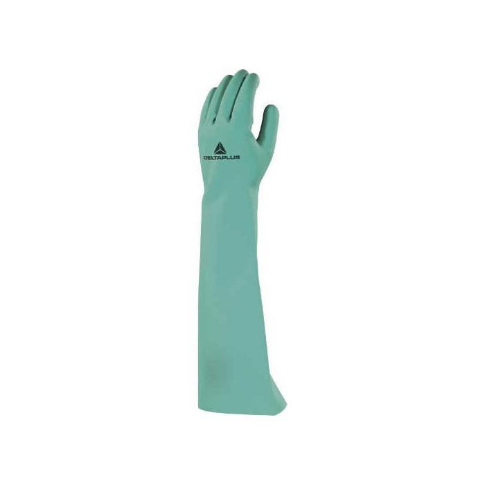 RĘKAWICE ROBOCZE DELTA PLUS NITREX 846 NITRYLOWE CHLOROWANE 46 CM ZIELONE