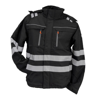 KURTKA ROBOCZA URGENT 920 OCIEPLANA Z ODPINANYM KAPTUREM CZARNA DO 5XL