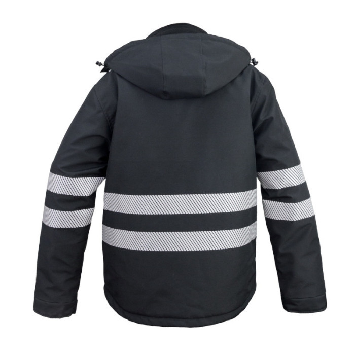 KURTKA ROBOCZA URGENT 920 OCIEPLANA Z ODPINANYM KAPTUREM CZARNA DO 5XL