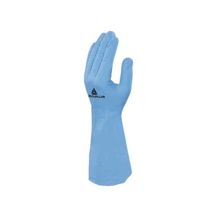 RĘKAWICE CHEMICZNE DELTA PLUS – NITRYLOWE, DŁUGOŚĆ 33 CM