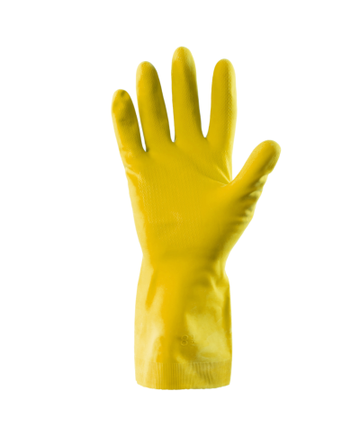 RĘKAWICE ROBOCZE POLSTAR SUMMITECH POLSTARITTA RUGP LATEXOWE GOSPODARCZE FLOKOWANE ŻÓŁTE