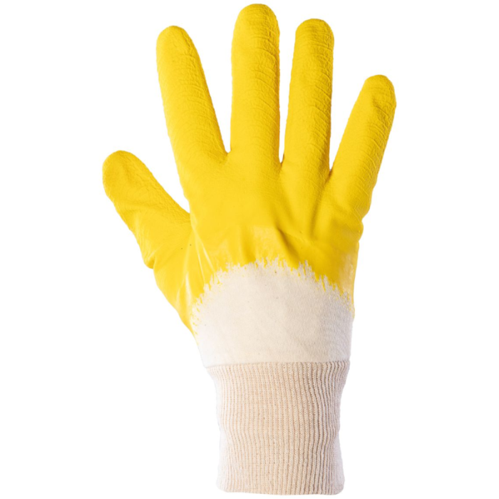 RĘKAWICE ROBOCZR POLSTAR POLYGRIP RIDG POWLEKANE LATEKSEM ŻÓŁTE