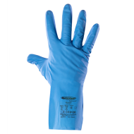 RĘKAWICE ROBOCZE POLSTAR SUMMITECH MILBLUE PRO.GI-U-07C RUMB NITRYLOWE 30 CM NIEBIESKIE