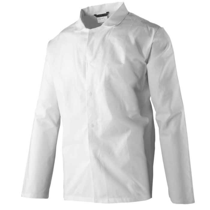 BLUZA ROBOCZA POLSTAR KRAJAN AQ96 MĘSKA HACCP BIAŁA