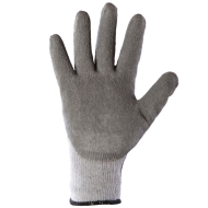 RĘKAWICE ROBOCZE POLSTAR COVENT RCCO DZIANINOWE POWLECZONE SZORSTKOWANYM LATEKSEM BIAŁO-SZARE