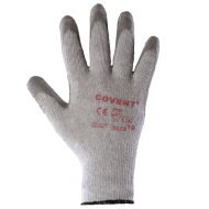 RĘKAWICE ROBOCZE POLSTAR COVENT RCCO DZIANINOWE POWLECZONE SZORSTKOWANYM LATEKSEM BIAŁO-SZARE