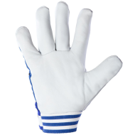 RĘKAWICE ROBOCZE POLSTAR CABRA BLUE KAT. II RSCB ZE SKÓRY LICOWEJ KOZIEJ WZMACNIANE NIEBIESKO-BIAŁE