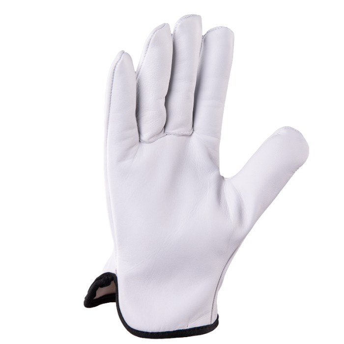 RĘKAWICE ROBOCZE POLSTAR CABRA G-DRIVE RSCD ZE SKÓRY LICOWEJ KOZIEJ OCIEPLANE BIAŁE